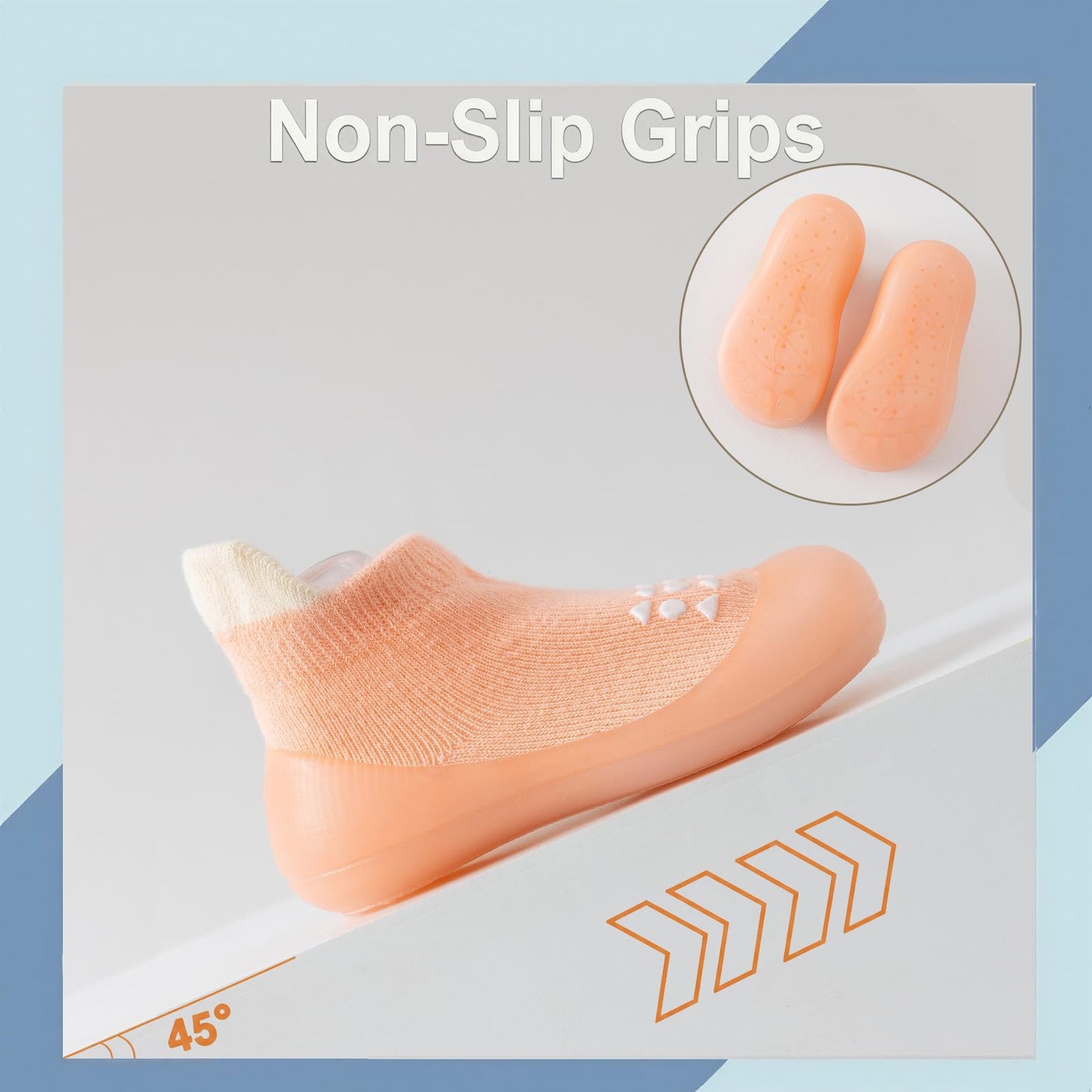 Hstyle Baby Sock Shoes Toddler Boys Walking Shoes Infant Slippers Sneakers
