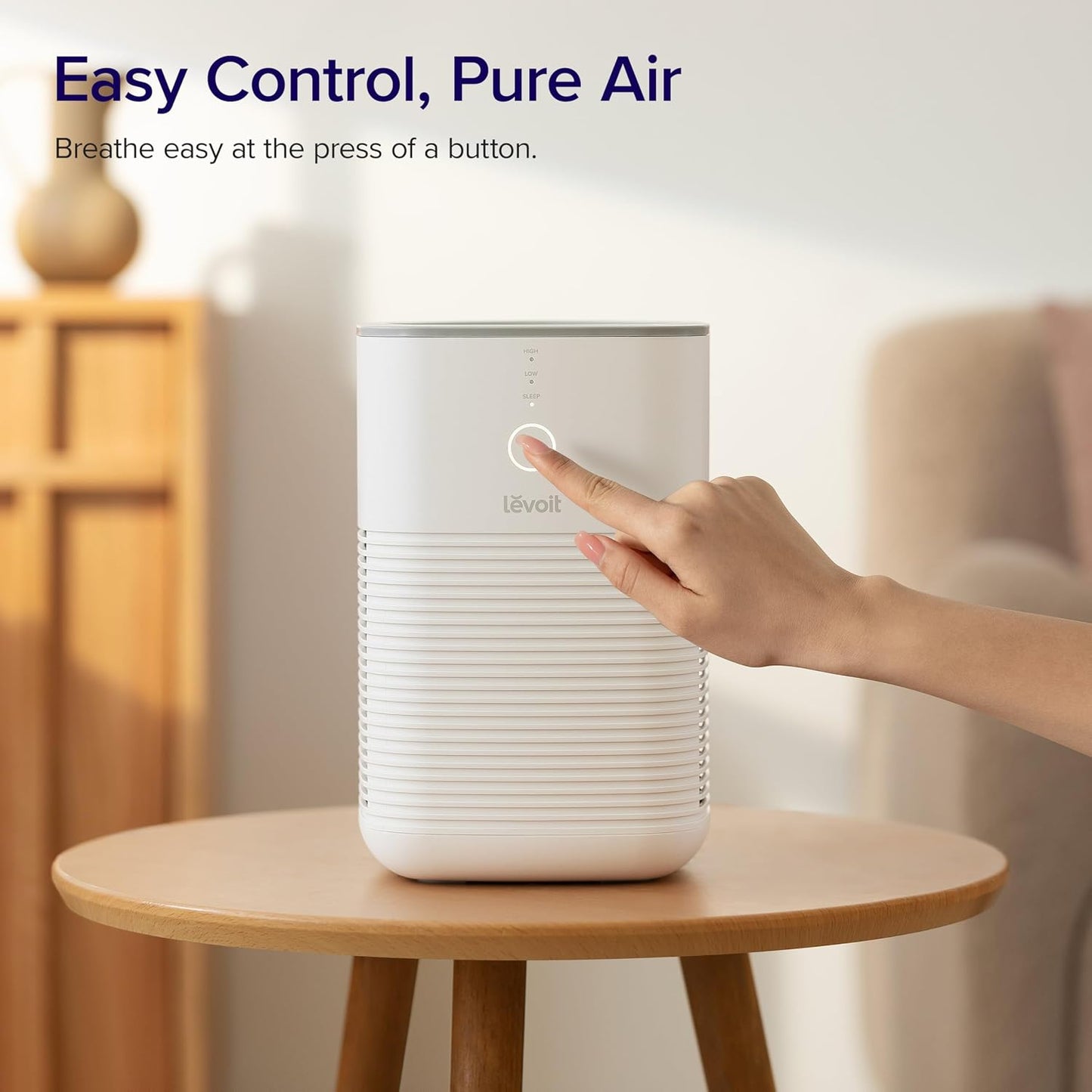 Levoit Air Purifiers for Bedroom Home Pets Dorm Room, Small Air Purifiers