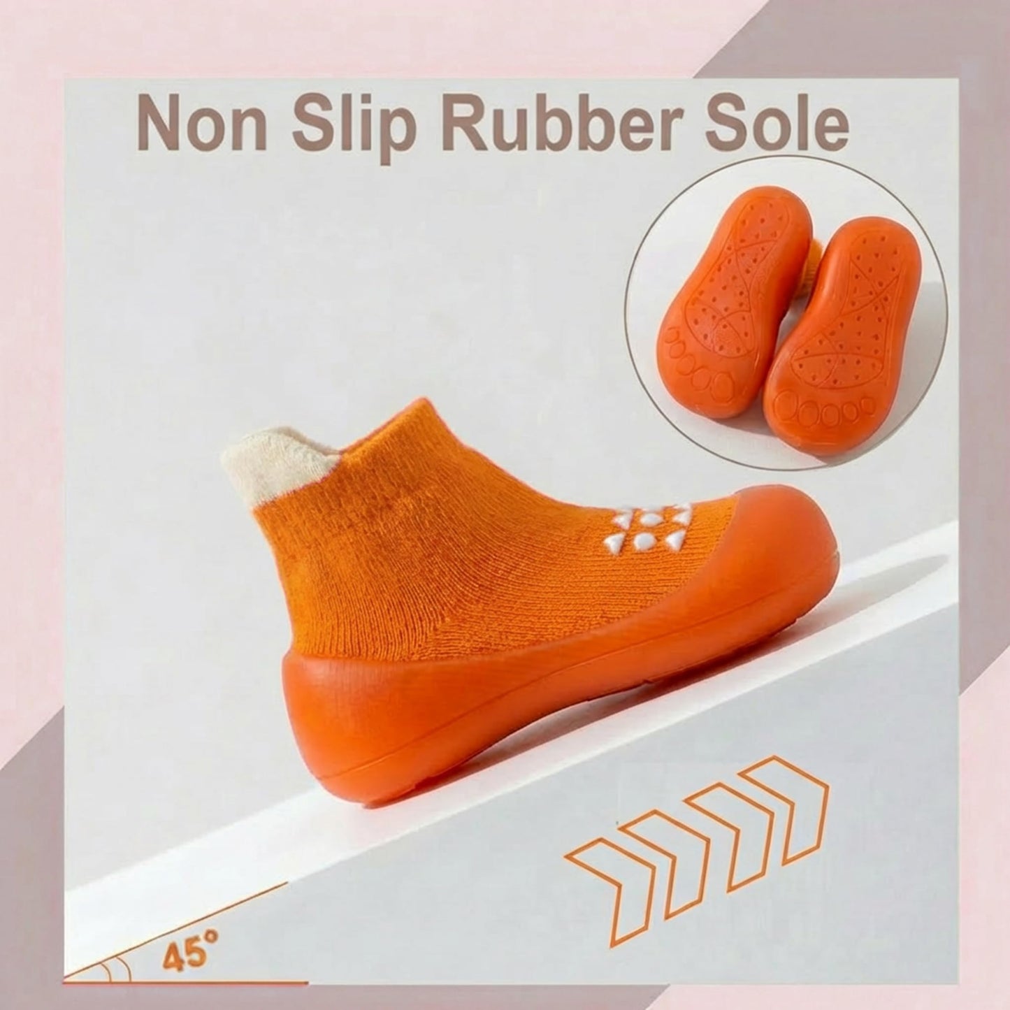 Hstyle Baby Sock Shoes Toddler Boys Walking Shoes Infant Slippers Sneakers