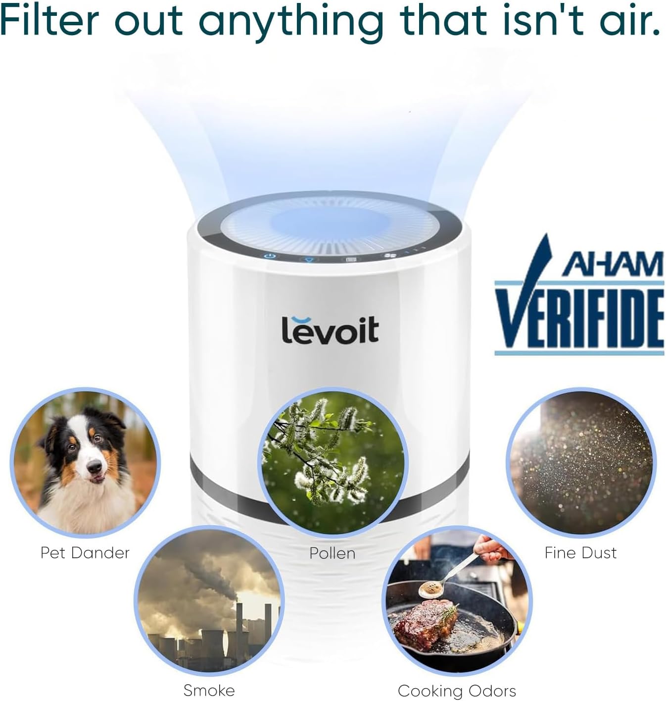 Levoit Air Purifiers for Bedroom Home Pets Dorm Room, Small Air Purifiers