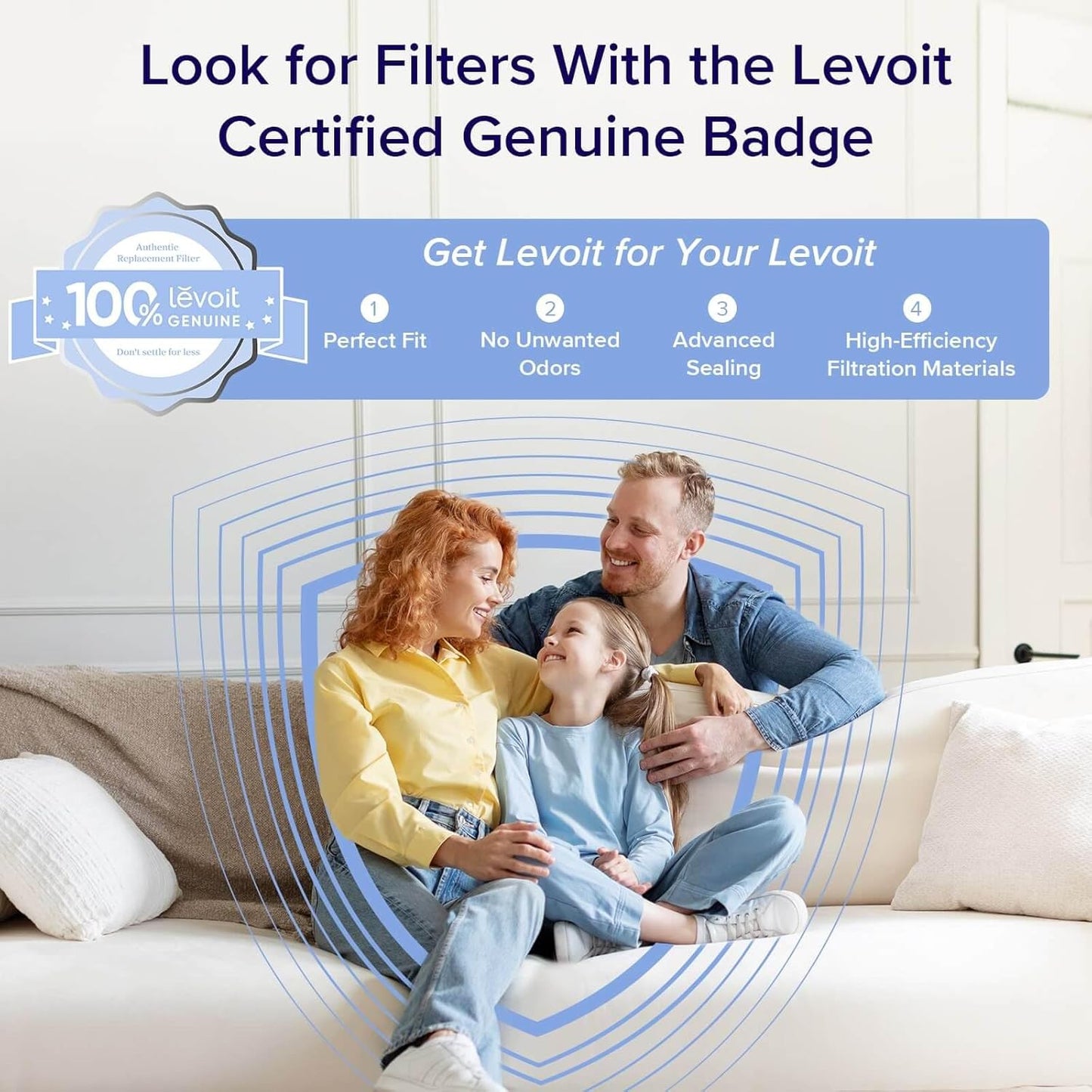Levoit Air Purifiers for Bedroom Home Pets Dorm Room, Small Air Purifiers