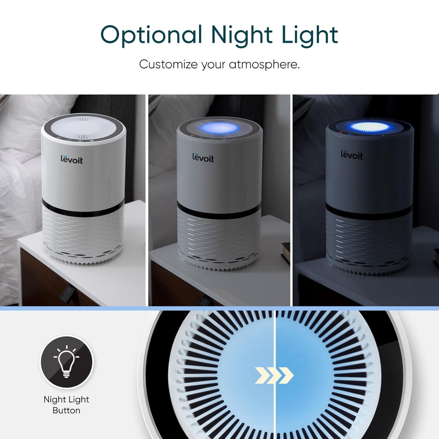 Levoit Air Purifiers for Bedroom Home Pets Dorm Room, Small Air Purifiers