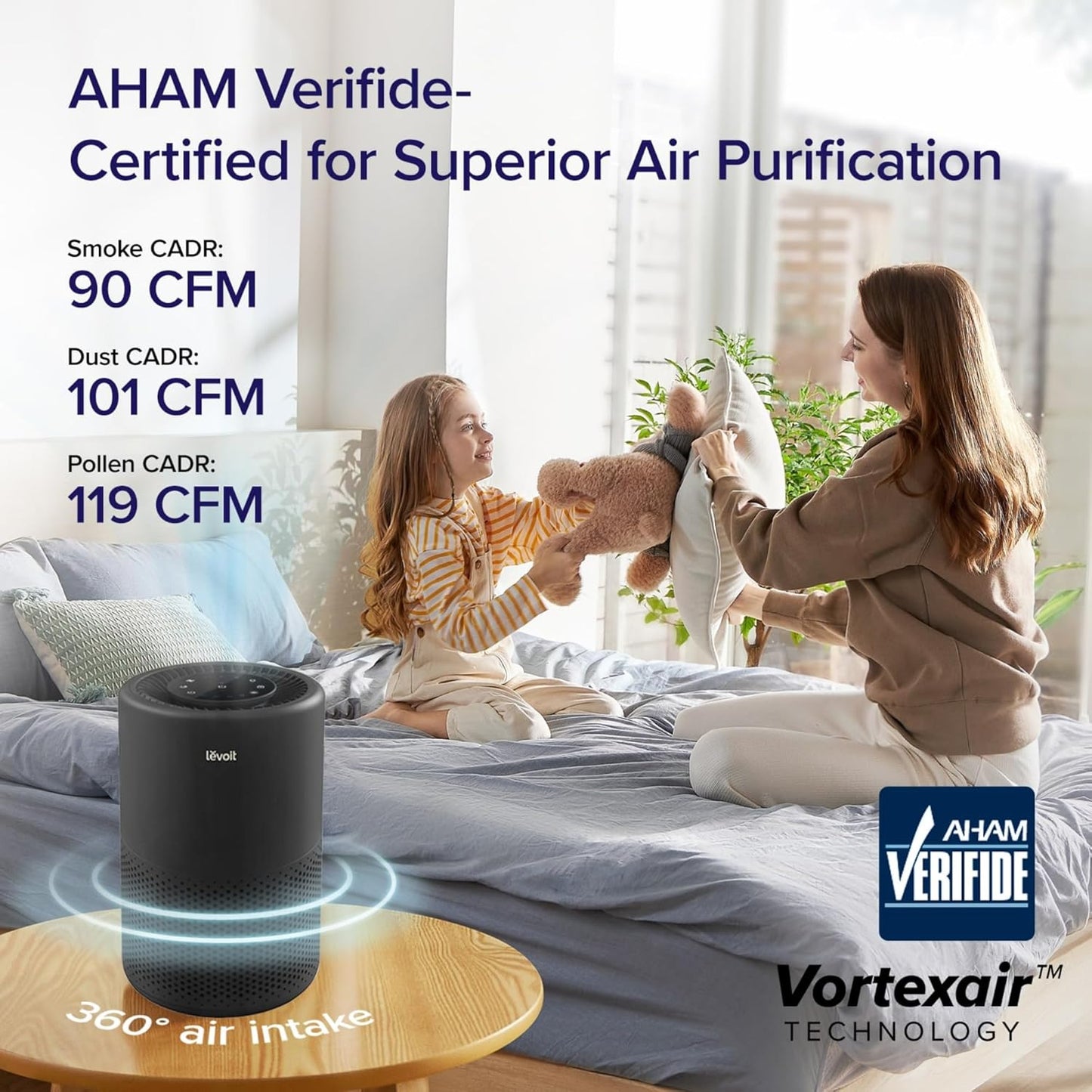 Levoit Air Purifiers for Bedroom Home Pets Dorm Room, Small Air Purifiers