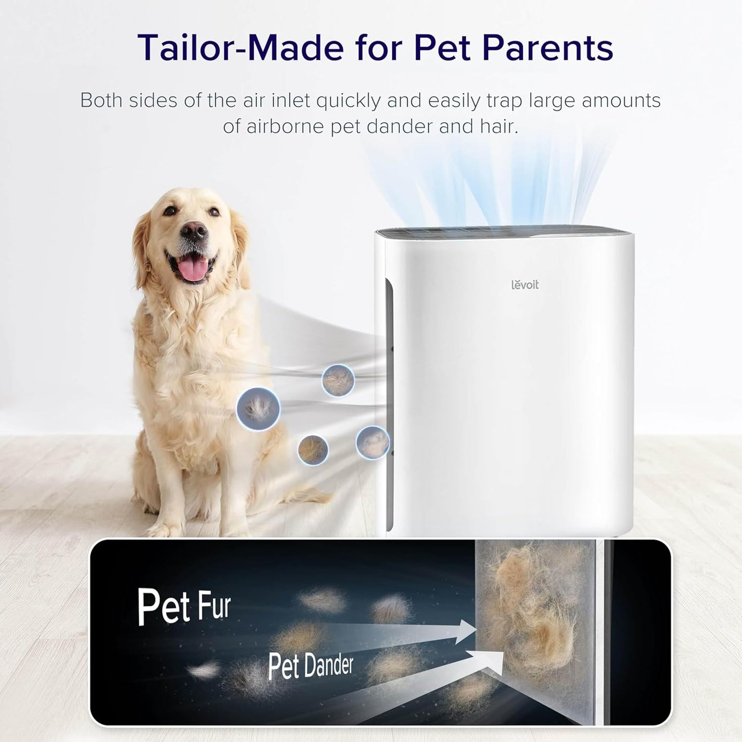 Levoit Air Purifiers for Bedroom Home Pets Dorm Room, Small Air Purifiers