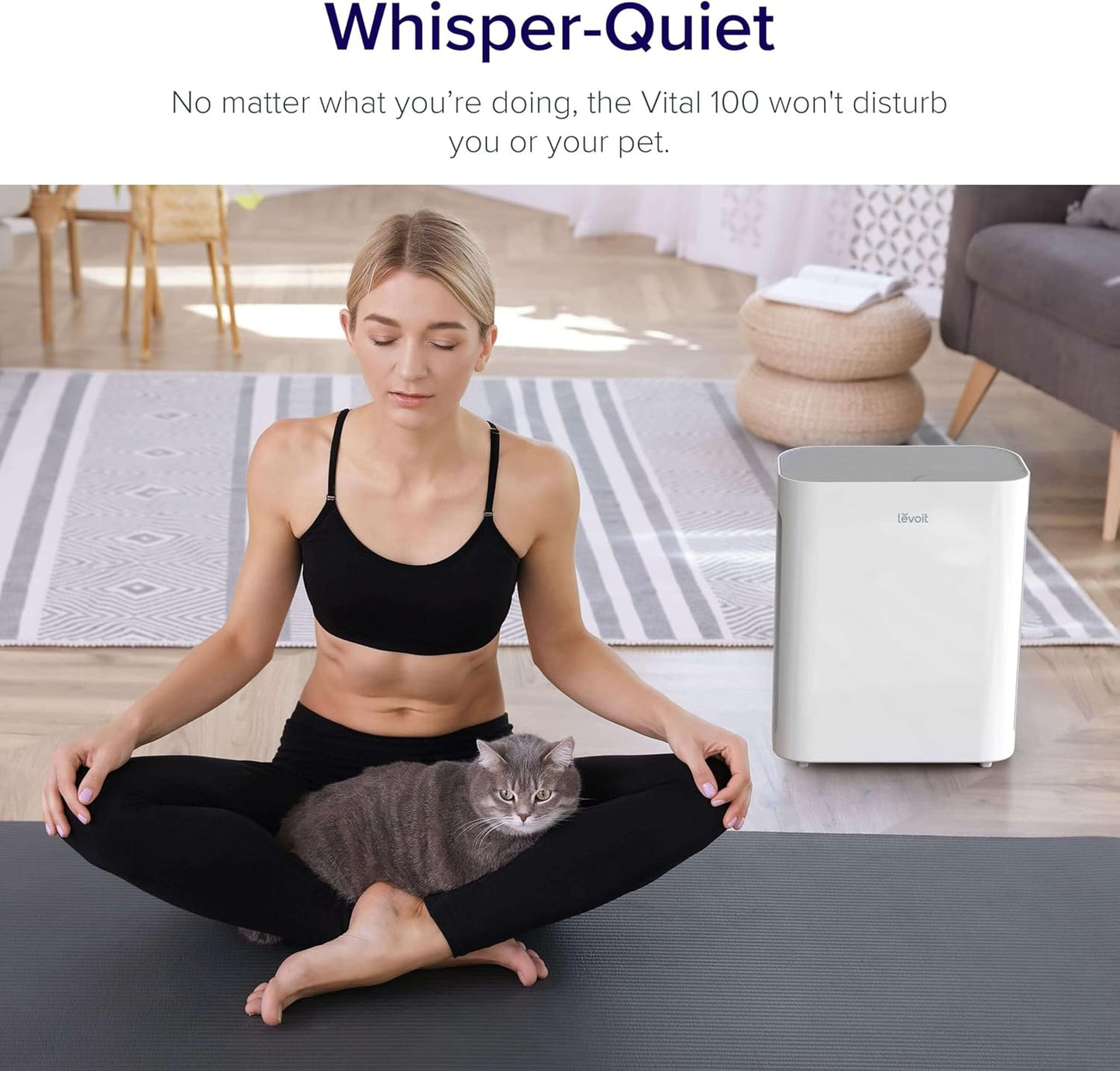Levoit Air Purifiers for Bedroom Home Pets Dorm Room, Small Air Purifiers