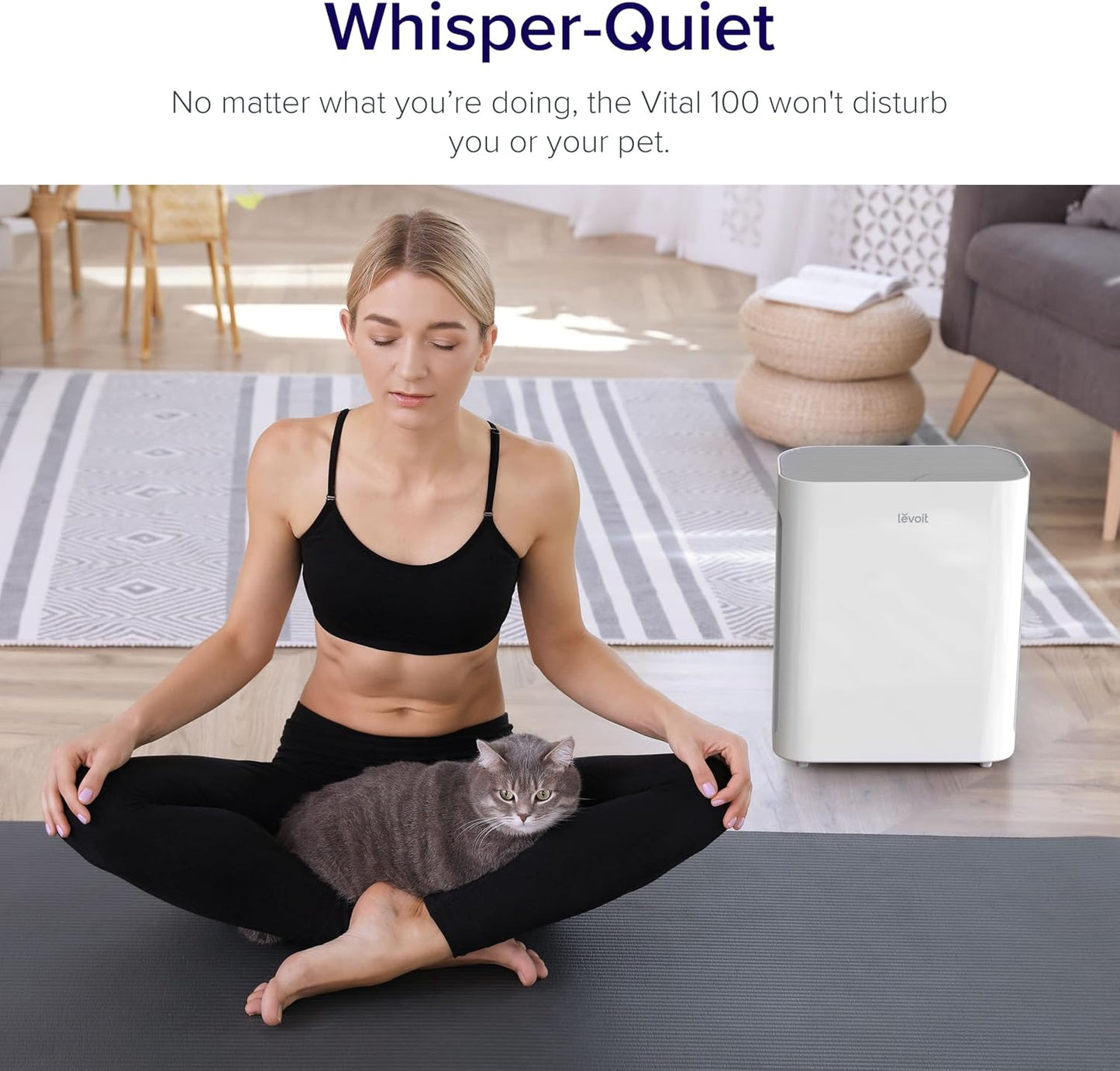 Levoit Air Purifiers for Bedroom Home Pets Dorm Room, Small Air Purifiers