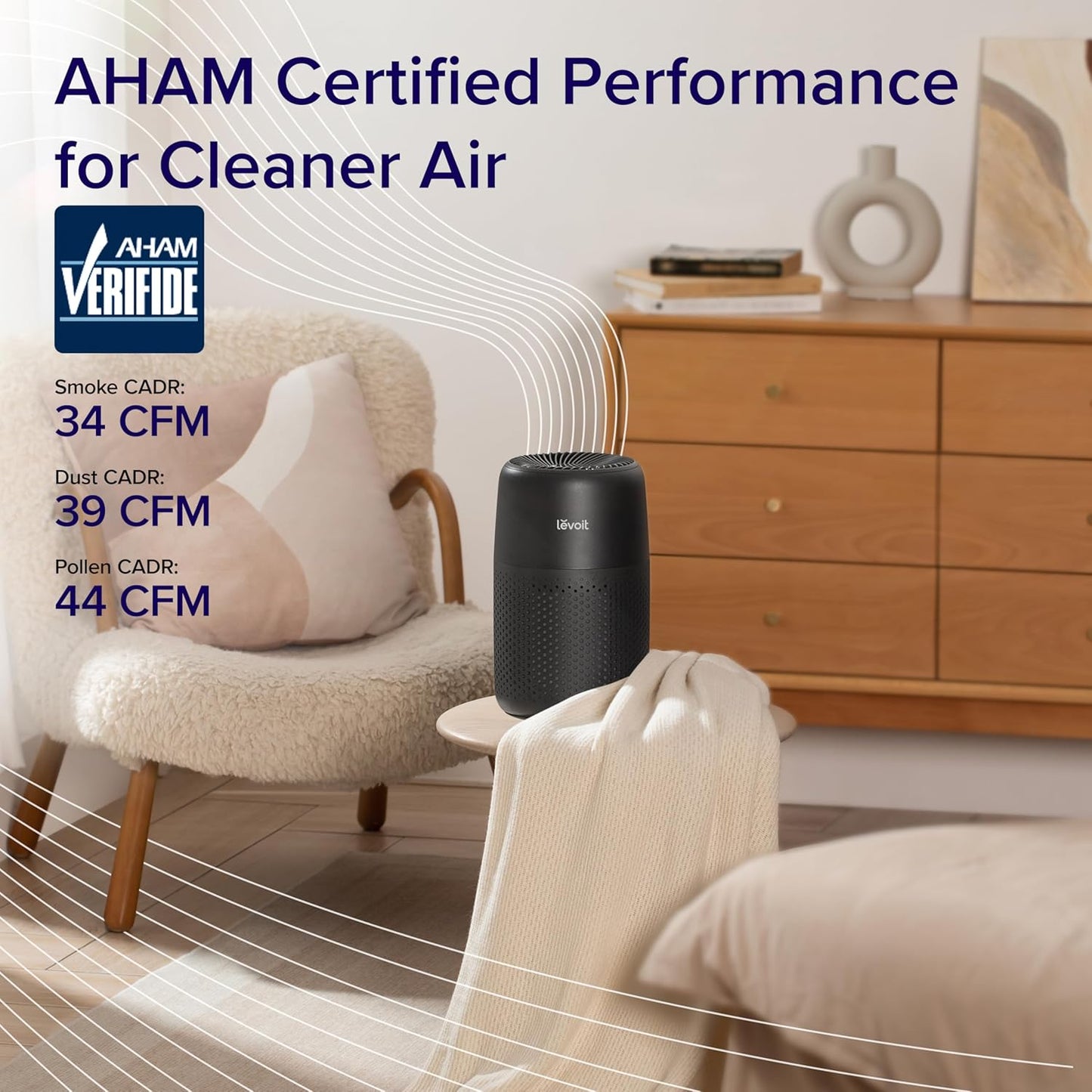 Levoit Air Purifiers for Bedroom Home Pets Dorm Room, Small Air Purifiers